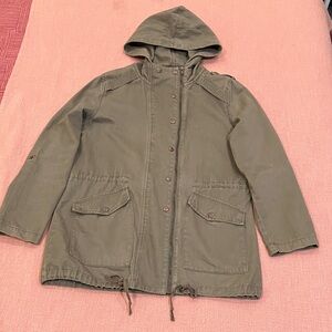 Forever 21 med. Wm’s Khaki Utility Jacket with Hood